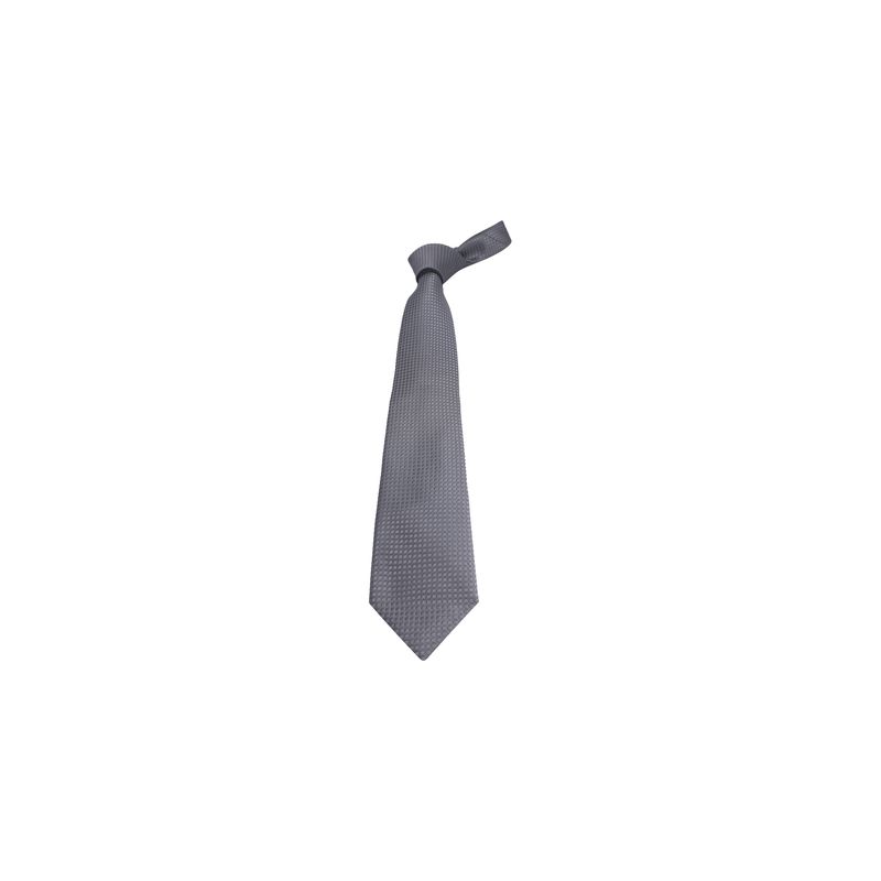 Tom Ford Patterned Necktie In Silver Silk Cotton